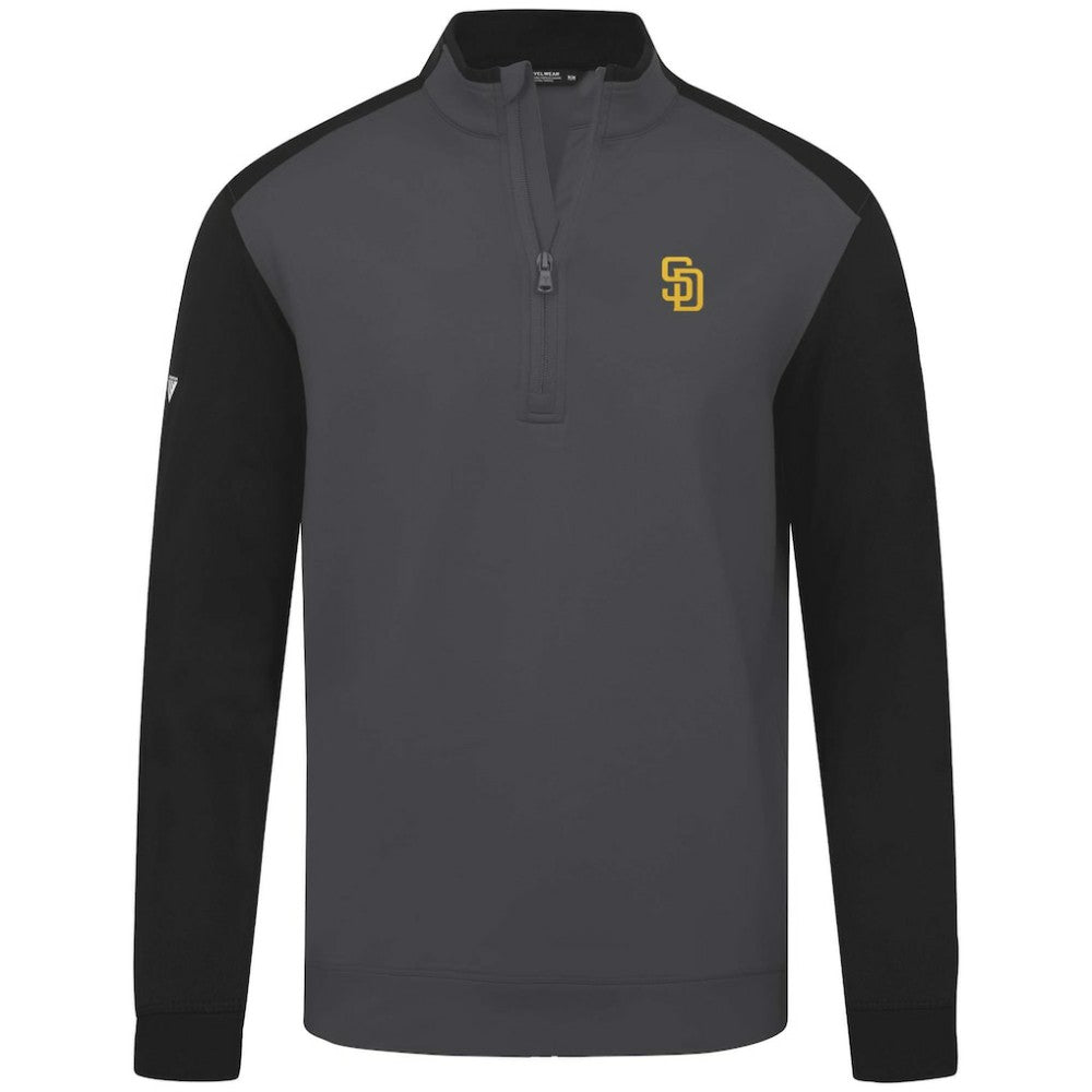 San Diego Padres Levelwear Insignia 2.0 Quarter-Zip Pullover Top - Charcoal Pullover
