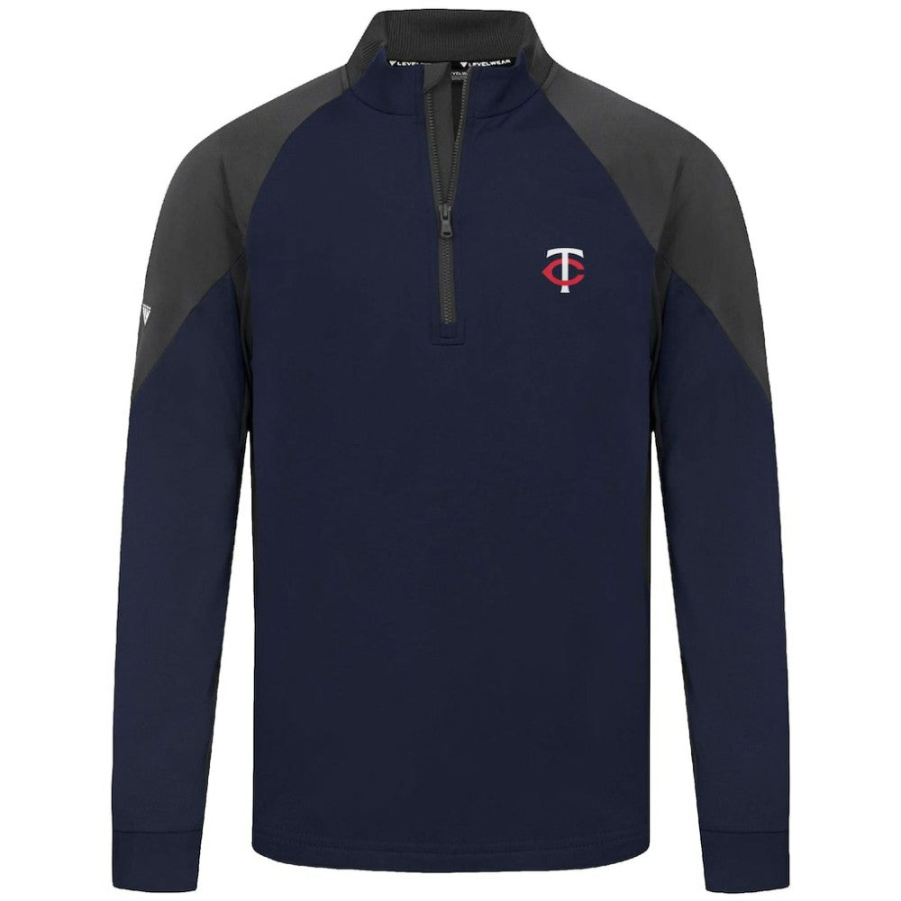 Minnesota Twins Levelwear Cadet Insignia 2.0 Raglan Quarter-Zip Jacket - Navy Jackets