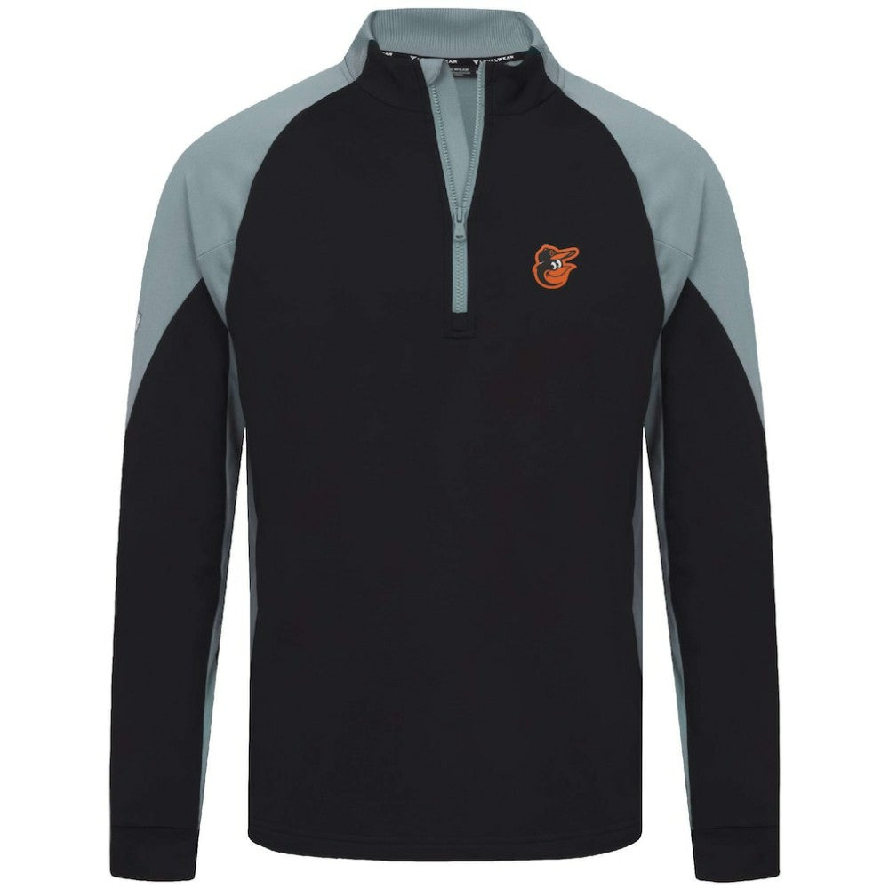 Baltimore Orioles Levelwear Cadet Insignia 2.0 Raglan Quarter-Zip Jacket - Black Jackets