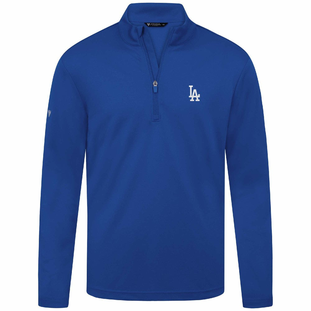 Los Angeles Dodgers Levelwear Heron Insignia 2.0 Quarter-Zip Jacket - Royal Jackets