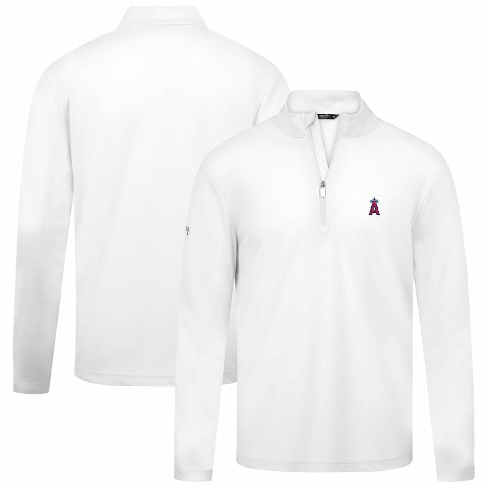 Los Angeles Angels Levelwear Heron Insignia 2.0 Quarter-Zip Jacket - White Jackets
