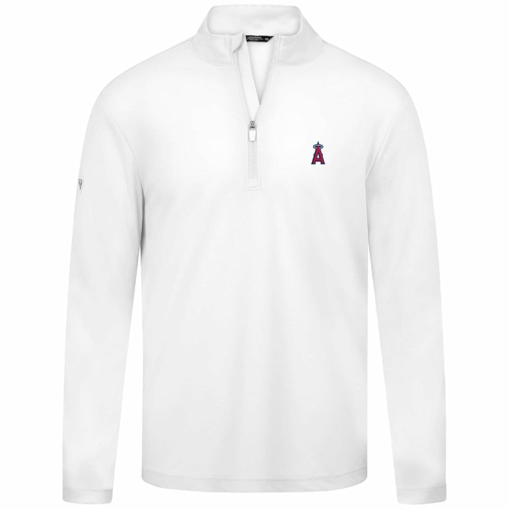 Los Angeles Angels Levelwear Heron Insignia 2.0 Quarter-Zip Jacket - White Jackets