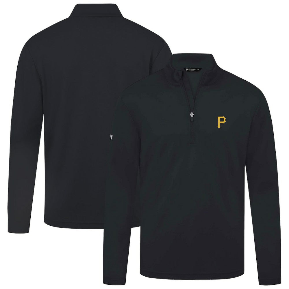 Pittsburgh Pirates Levelwear Heron Insignia 2.0 Quarter-Zip Jacket - Black Jackets