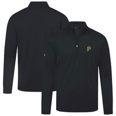 Pittsburgh Pirates Levelwear Heron Insignia 2.0 Quarter-Zip Jacket - Black Jackets