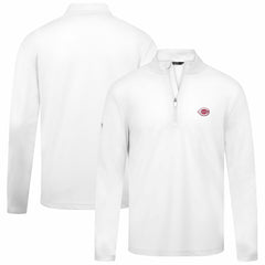 Cincinnati Reds Levelwear Heron Insignia 2.0 Quarter-Zip Jacket - White Jackets
