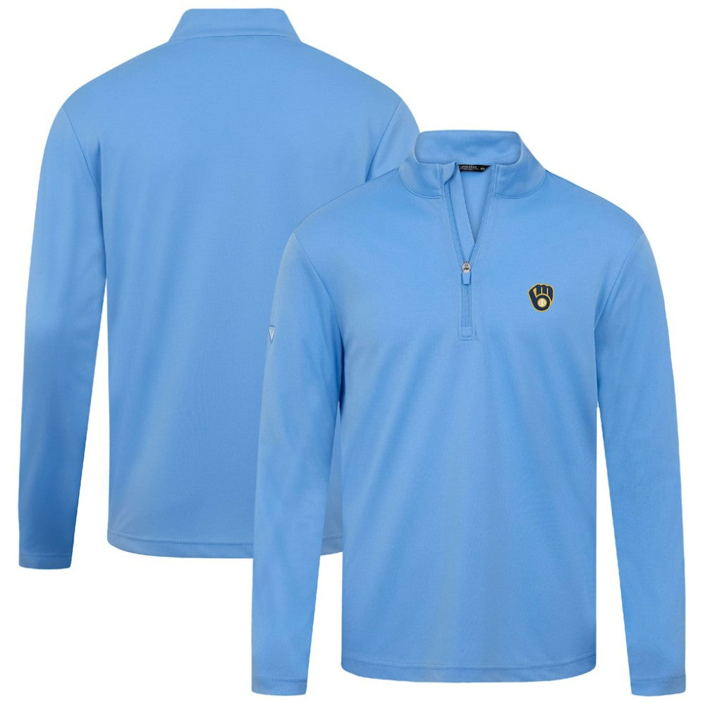 Milwaukee Brewers Levelwear Heron Insignia 2.0 Quarter-Zip Jacket - Powder Blue Jackets