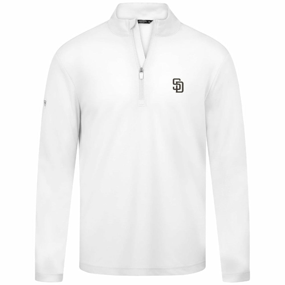 San Diego Padres Levelwear Heron Insignia 2.0 Quarter-Zip Jacket - White Jackets
