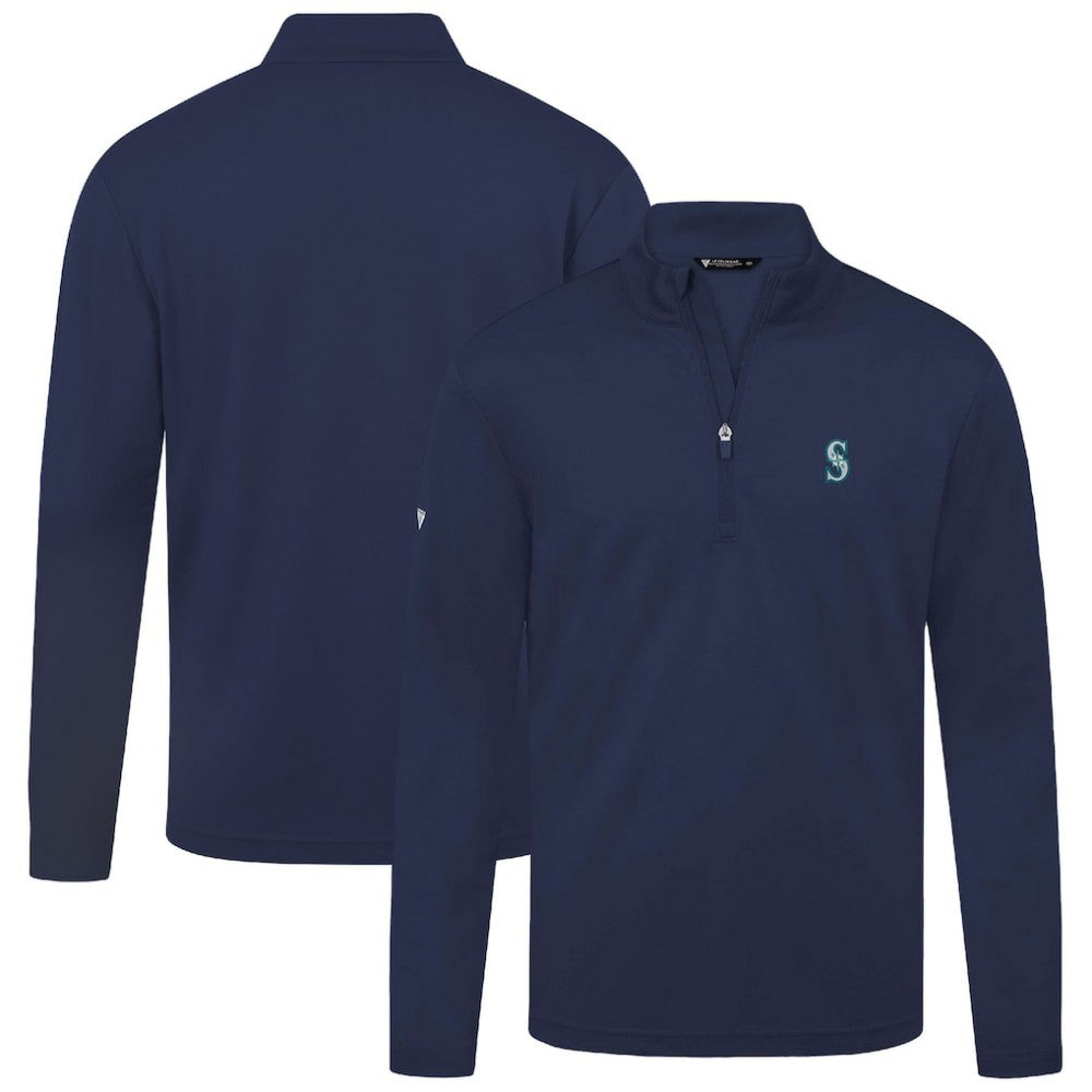 Seattle Mariners Levelwear Heron Insignia 2.0 Quarter-Zip Jacket - Navy Jackets