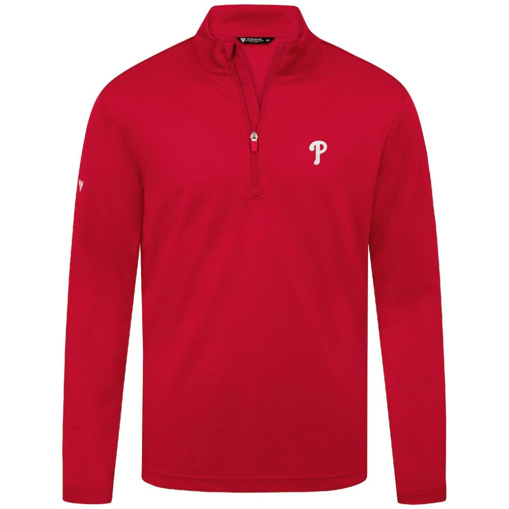 Philadelphia Phillies Levelwear Heron Insignia 2.0 Quarter-Zip Jacket - Red Jackets