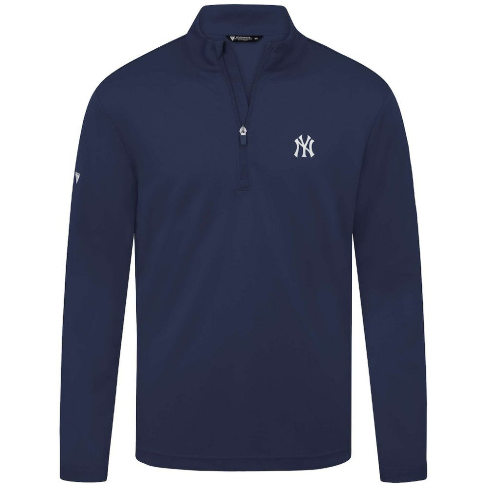 New York Yankees Levelwear Heron Insignia 2.0 Quarter-Zip Jacket - Navy Jackets