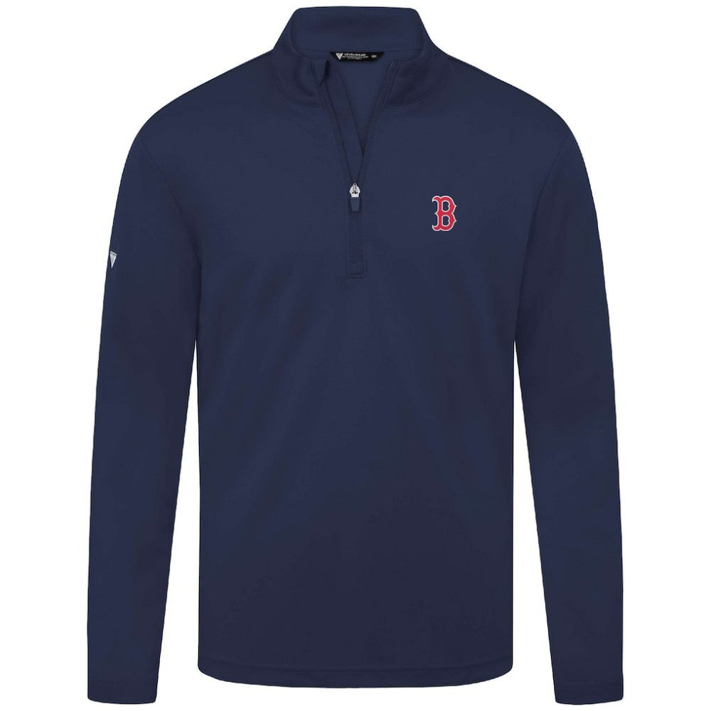 Boston Red Sox Levelwear Heron Insignia 2.0 Quarter-Zip Jacket - Navy Jackets