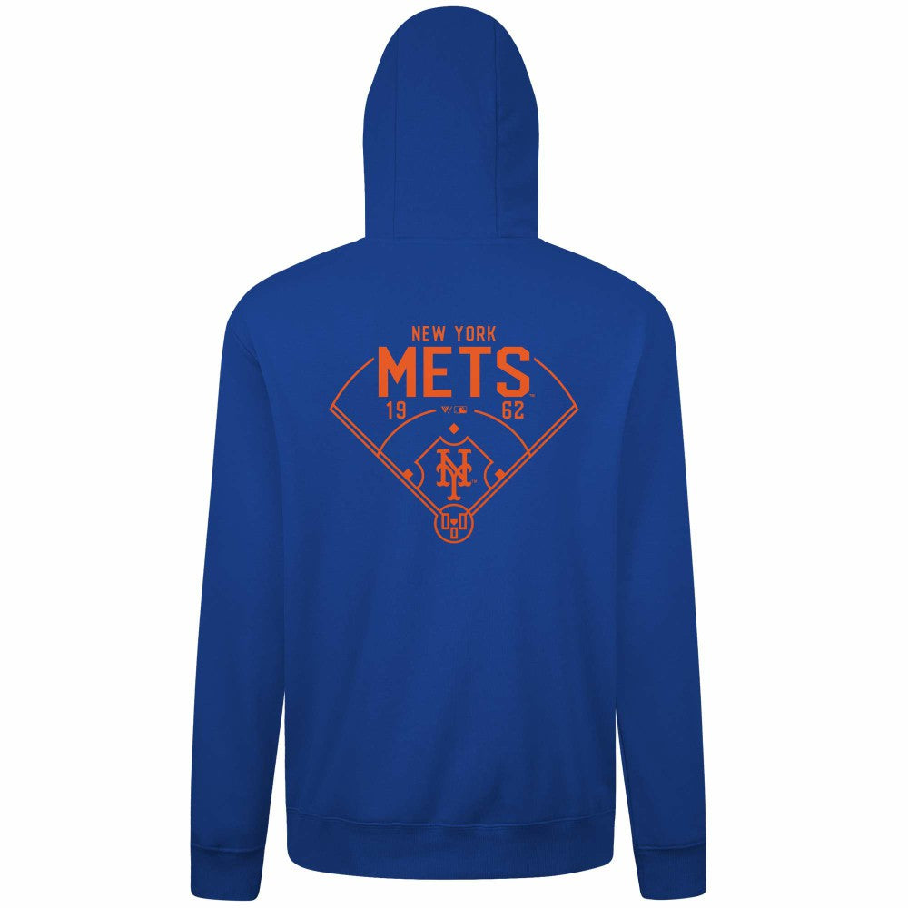 New York Mets Levelwear Podium Primary Pullover Hoodie - Royal Hoodies
