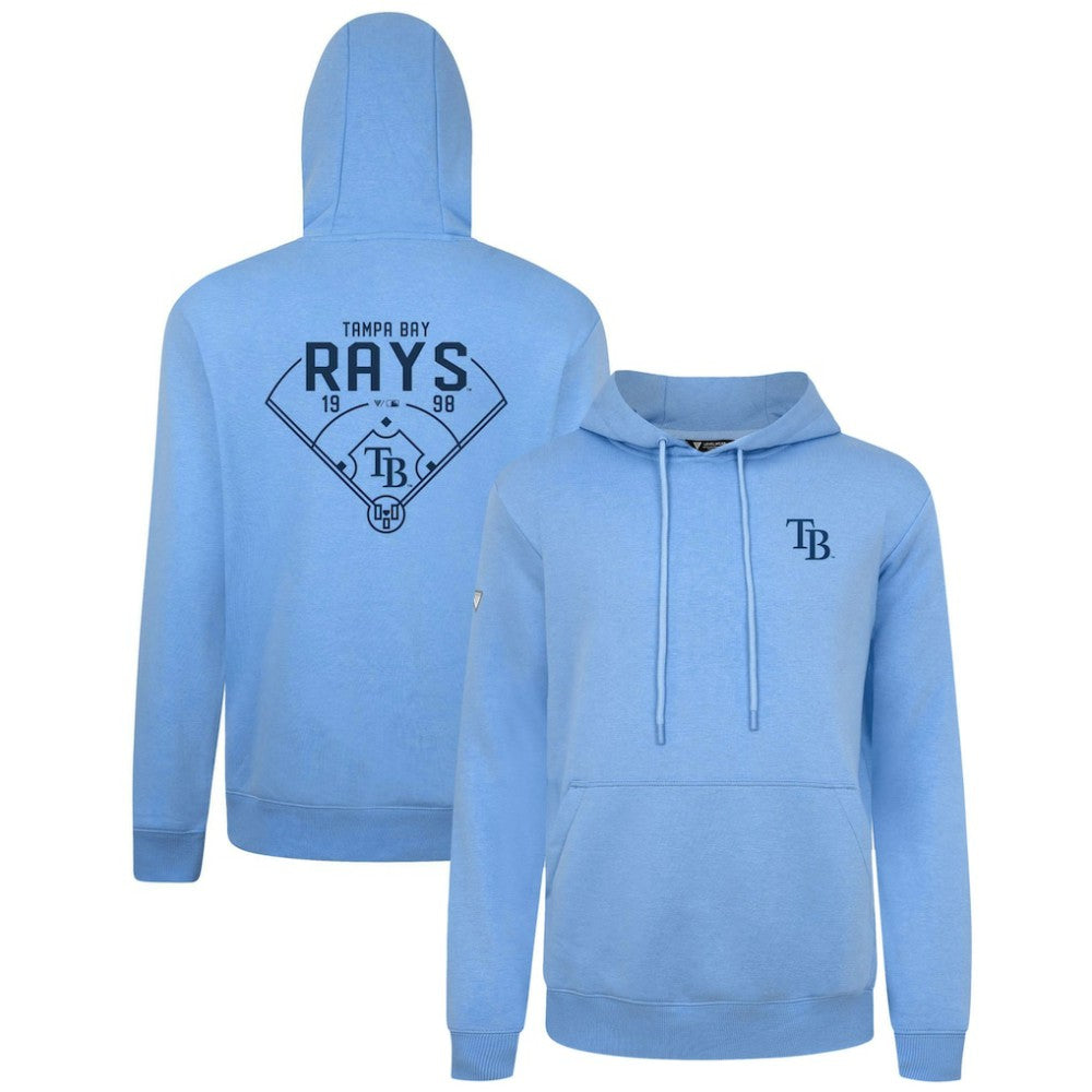 Tampa Bay Rays Levelwear Podium Primary Pullover Hoodie - Light Blue Hoodies