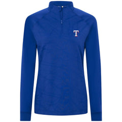 Texas Rangers Levelwear Women's Amethyst Insignia 2.0 Quarter-Zip Jacket - Royal Jackets