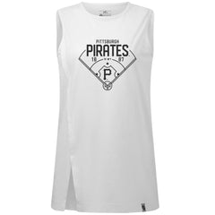 Pittsburgh Pirates Levelwear Women's Influx Home Field Tank Top - White Tanks