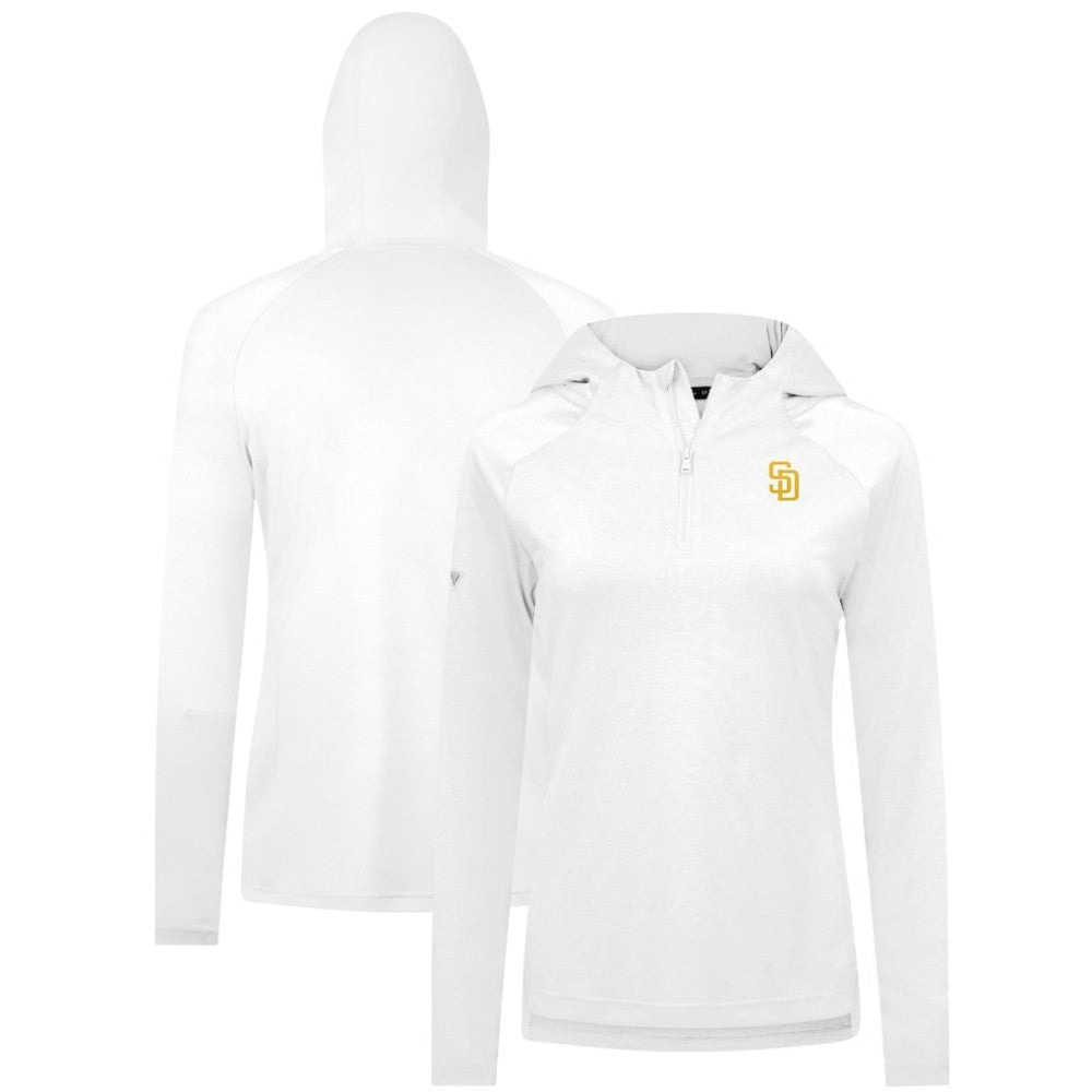 San Diego Padres Levelwear Women's Raven Insignia 2.0 Quarter-Zip Jacket - White Jackets