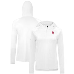 St. Louis Cardinals Levelwear Women's Raven Insignia 2.0 Quarter-Zip Jacket - White Jackets