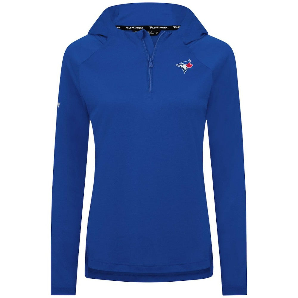 Toronto Blue Jays Levelwear Women's Raven Insignia 2.0 Quarter-Zip Jacket - Royal Jackets