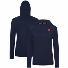 Cleveland Guardians Levelwear Women's Raven Insignia 2.0 Quarter-Zip Jacket - Navy Jackets