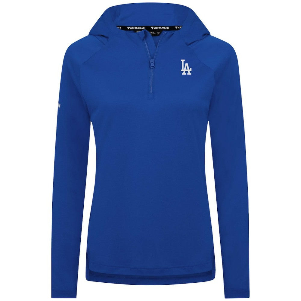 Los Angeles Dodgers Levelwear Women's Raven Insignia 2.0 Quarter-Zip Jacket - Royal Jackets