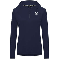 New York Yankees Levelwear Women's Raven Insignia 2.0 Quarter-Zip Jacket - Navy Jackets