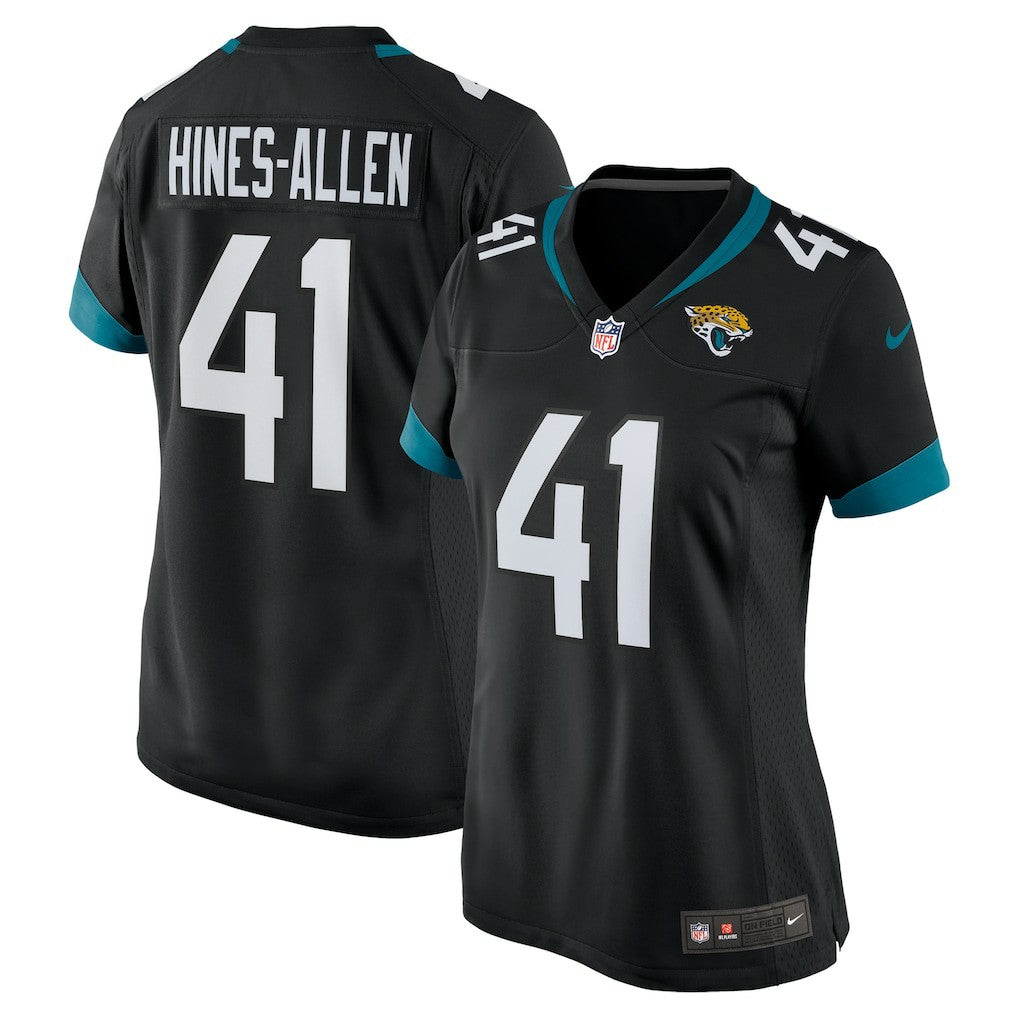 Josh Hines-Allen Jacksonville Jaguars Women's Alternate Player Game Jersey - Black Jerseys
