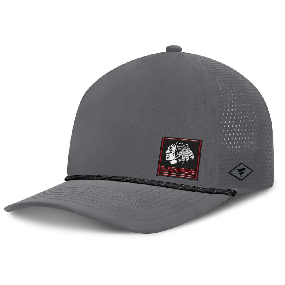 Chicago Blackhawks Fanatics Captain Rope Adjustable Hat - Gray | US 201984007