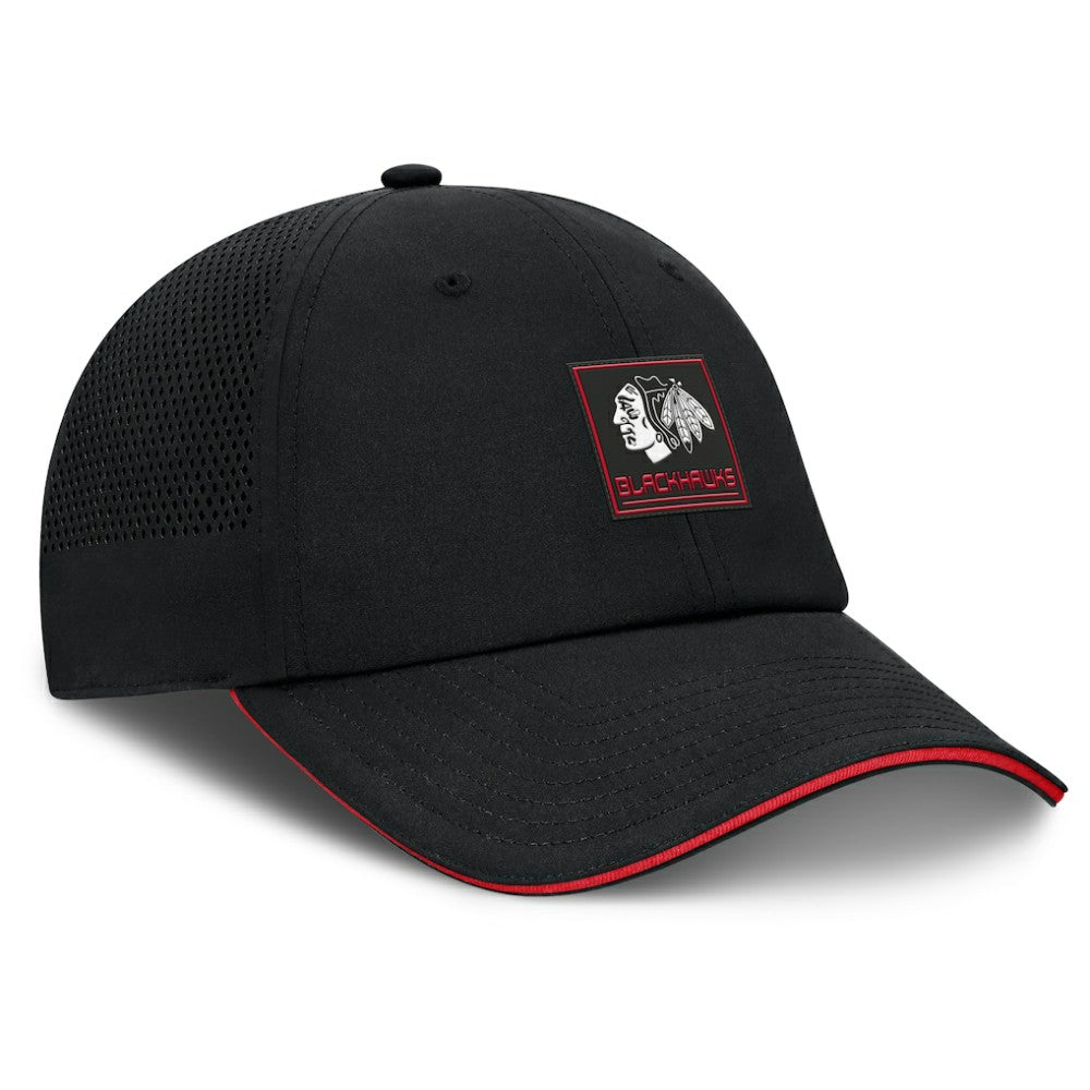 Chicago Blackhawks Fanatics Driver Adjustable Hat - Black | US 201984025