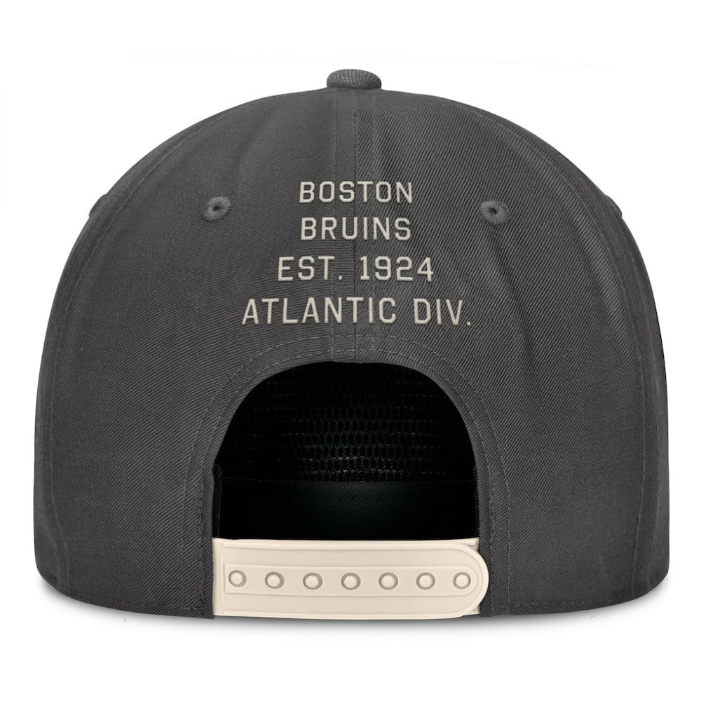 Boston Bruins Fanatics Closer Adjustable Hat - Charcoal | US 201984033