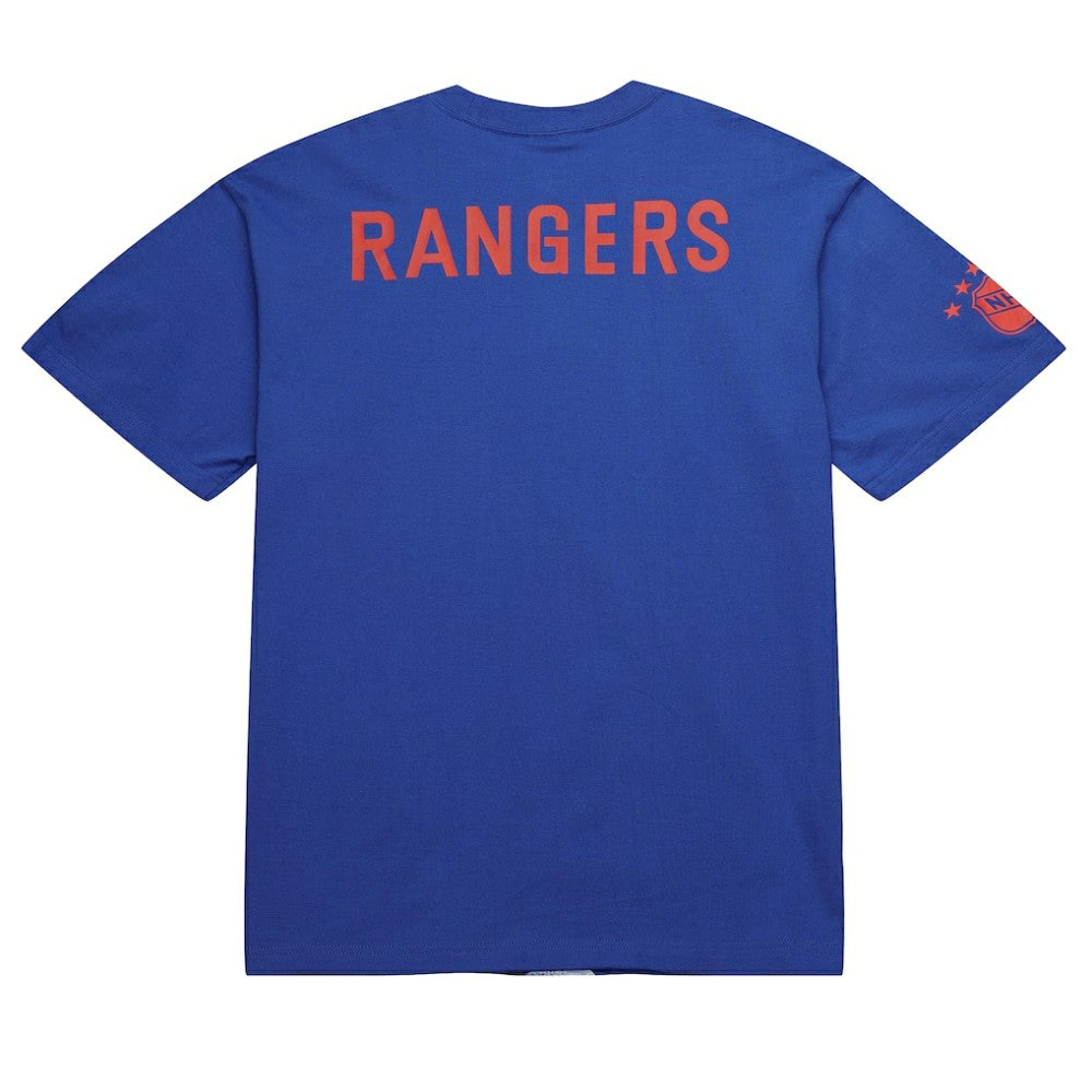 Mark Messier New York Rangers Mitchell & Ness NHL Ultimate Player Vintage Logo T-Shirt - Blue | US 201987715