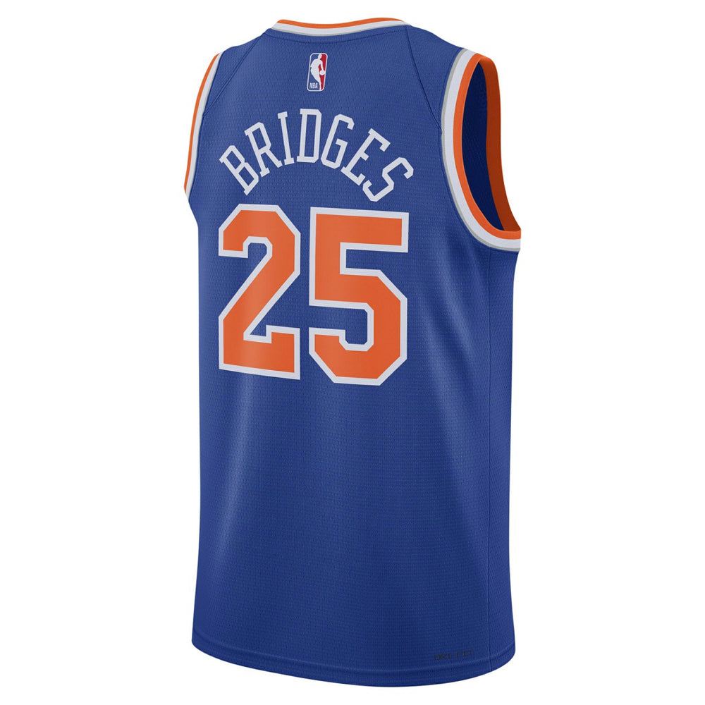 Mikal Bridges New York Knicks Unisex 2024 Offseason Addition Swingman Jersey Blue - Nike