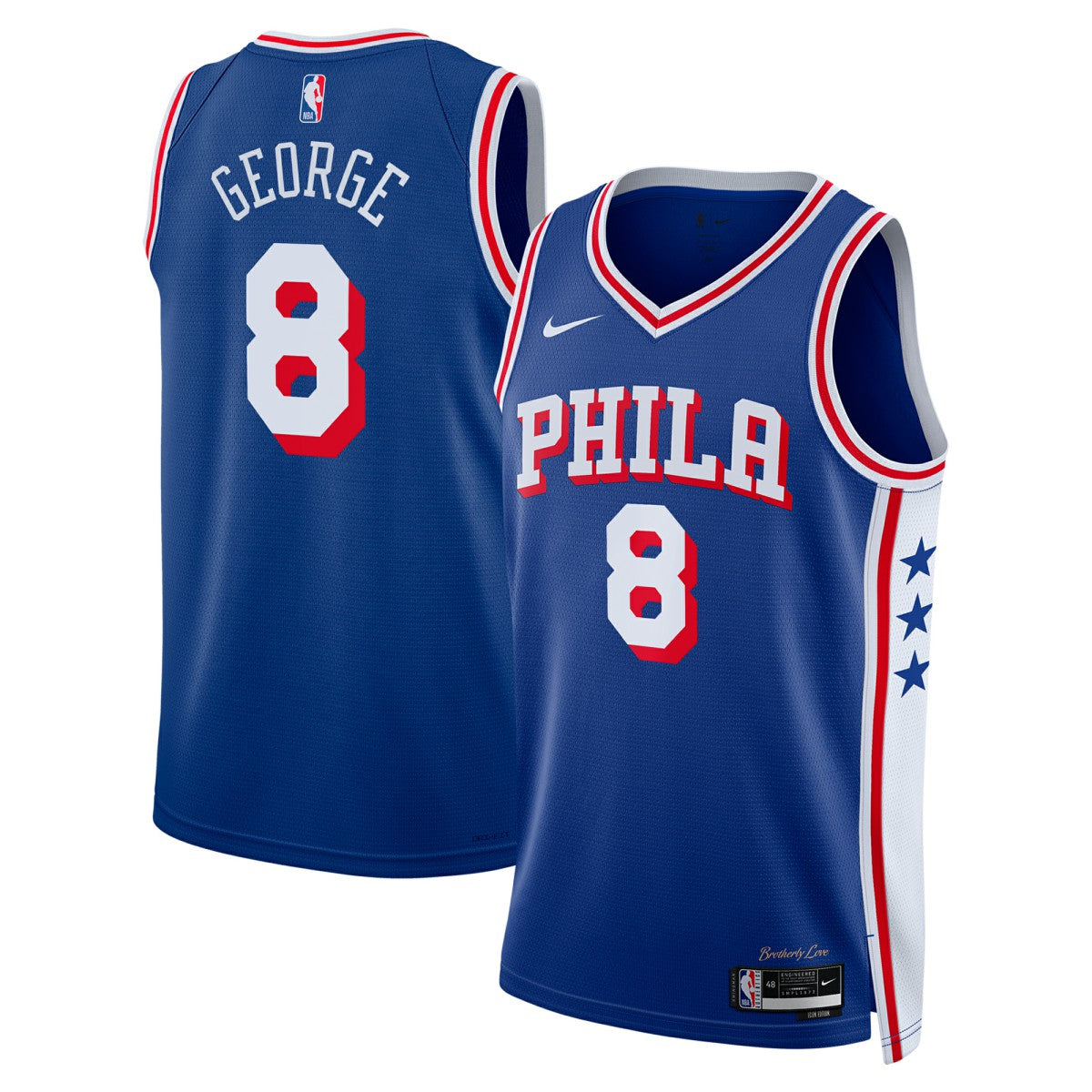 Paul George Philadelphia 76ers Unisex 2024 Offseason Addition Swingman Jersey Royal - Nike