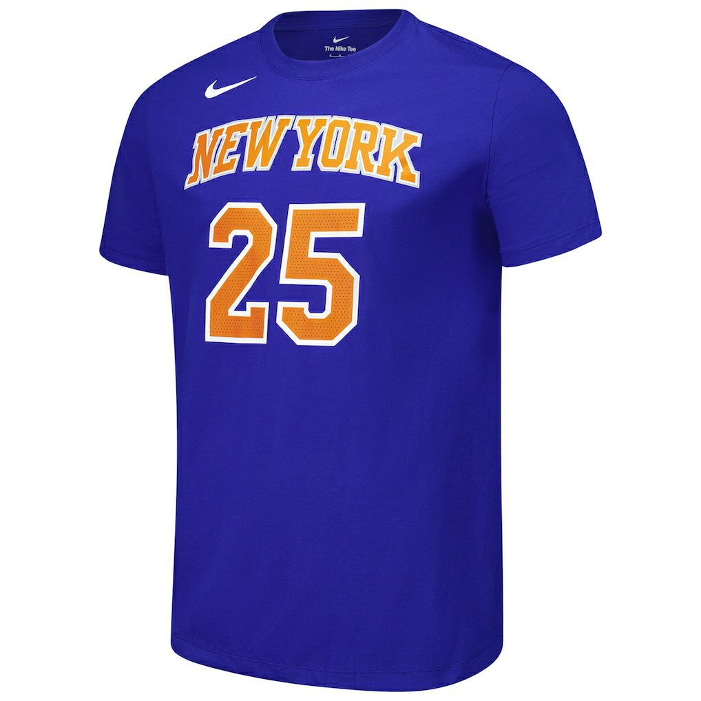 Mikal Bridges New York Knicks Unisex Name & Number T-Shirt Blue - Nike