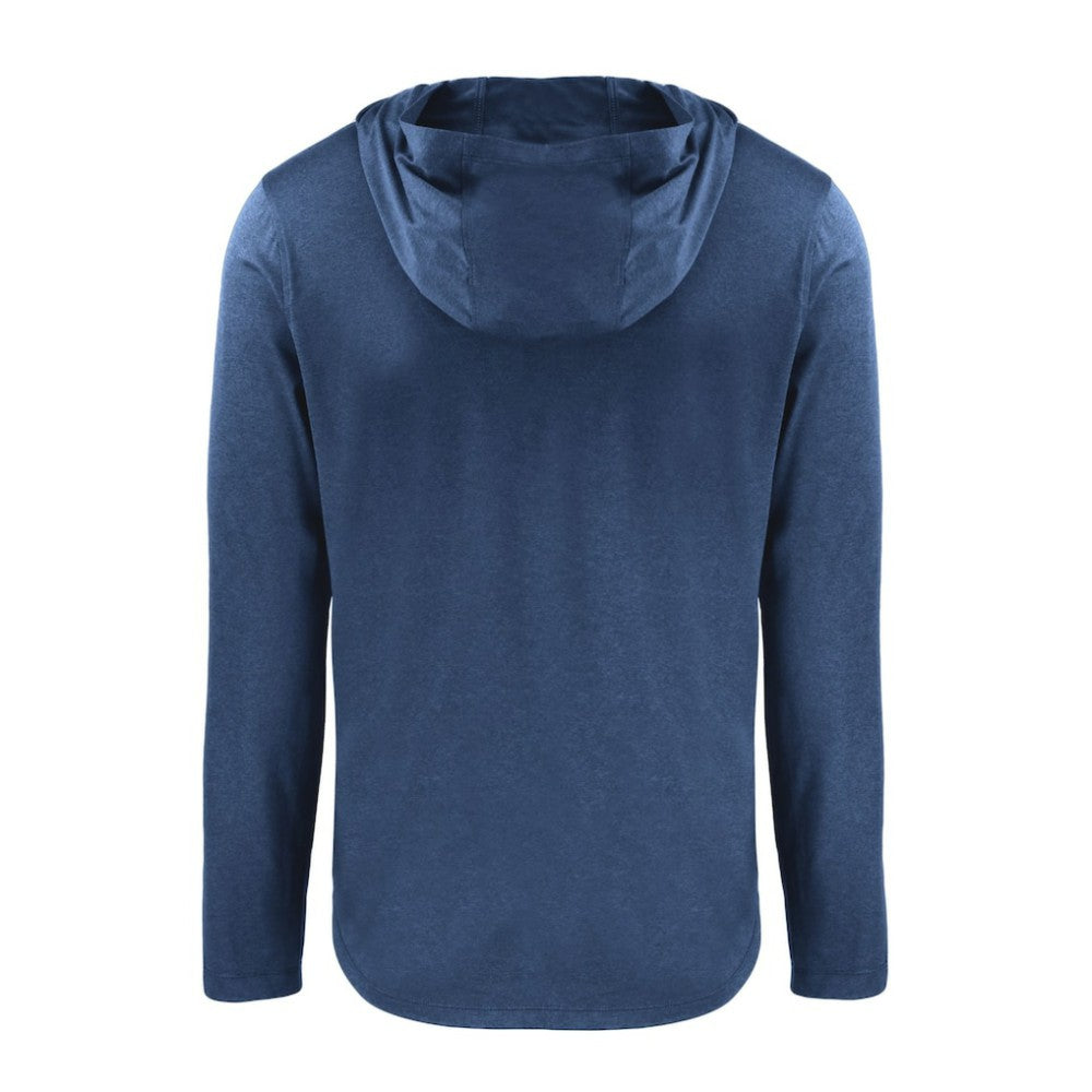 Cincinnati Reds Cutter & Buck Coastline Epic Comfort Recycled Eco Hoodie Long Sleeve T-Shirt - Navy Hoodies