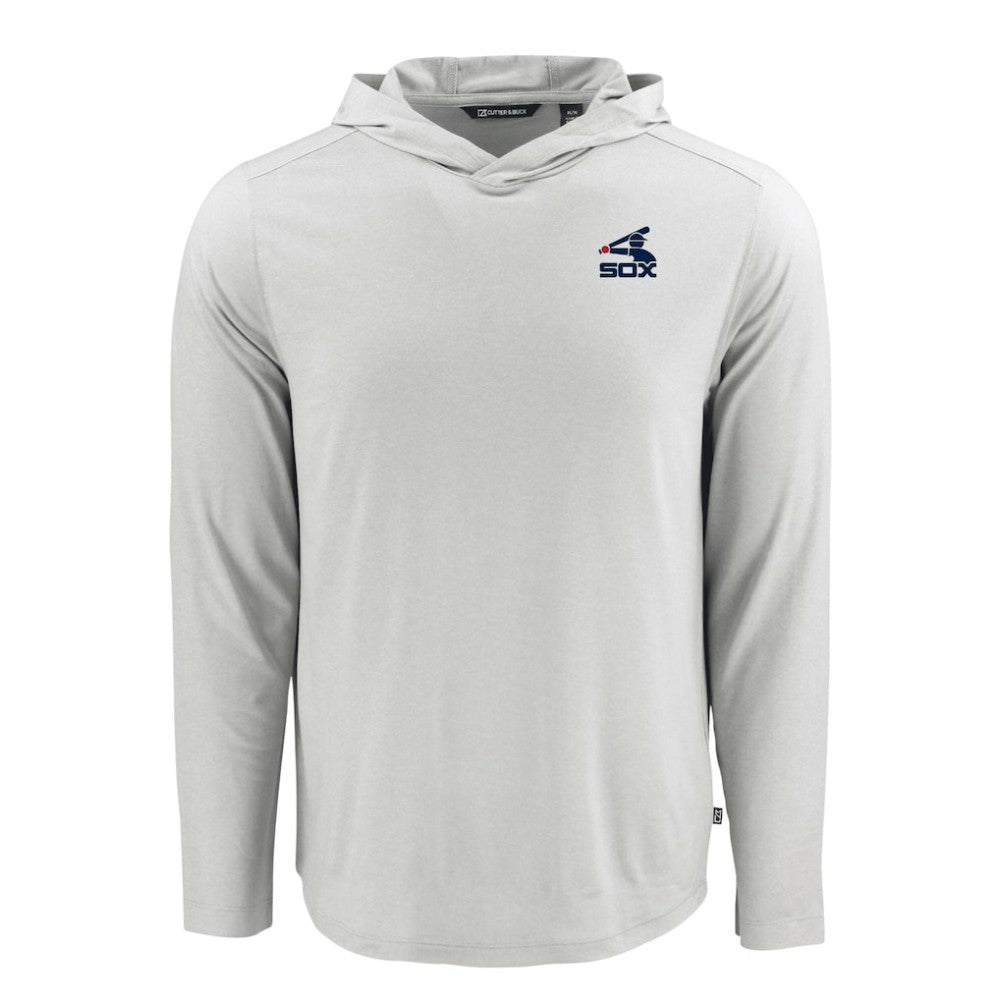 Chicago White Sox Cutter & Buck Coastline Epic Comfort Recycled Eco Hoodie Long Sleeve T-Shirt - Gray Hoodies