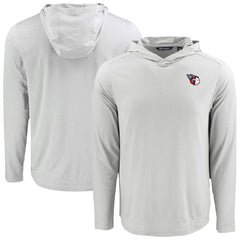 Cleveland Guardians Cutter & Buck Coastline Epic Comfort Recycled Eco Hoodie Long Sleeve T-Shirt - Gray Hoodies