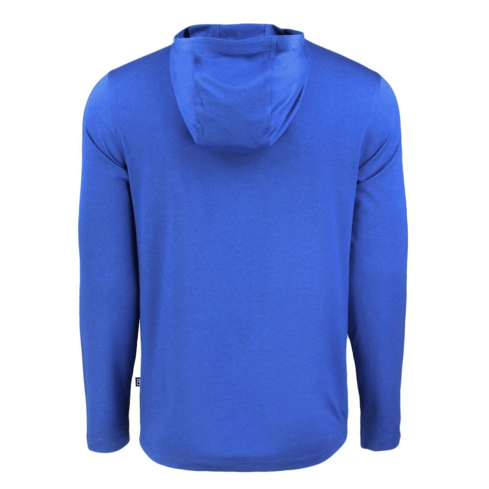 Los Angeles Dodgers Cutter & Buck Coastline Epic Comfort Recycled Eco Hoodie Long Sleeve T-Shirt - Royal Hoodies