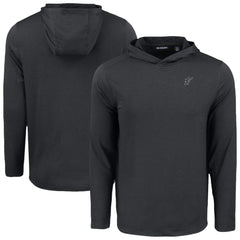 Miami Marlins Cutter & Buck Coastline Epic Comfort Recycled Eco Hoodie Long Sleeve T-Shirt - Black Hoodies
