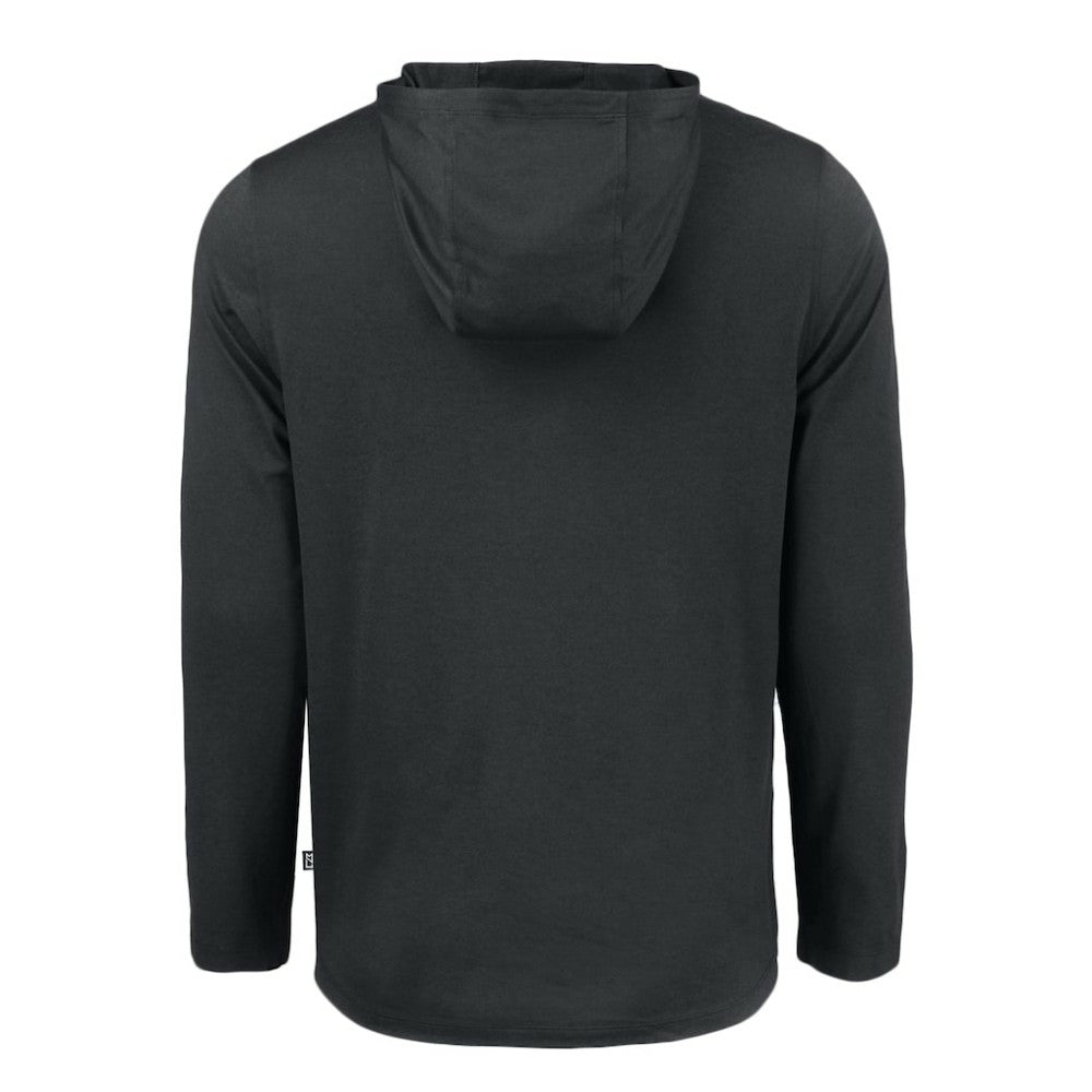 Los Angeles Dodgers Cutter & Buck Coastline Epic Comfort Recycled Eco Hoodie Long Sleeve T-Shirt - Black Hoodies