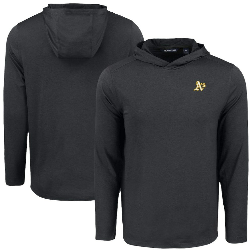 Athletics Cutter & Buck Coastline Epic Comfort Recycled Eco Hoodie Long Sleeve T-Shirt - Black Hoodies