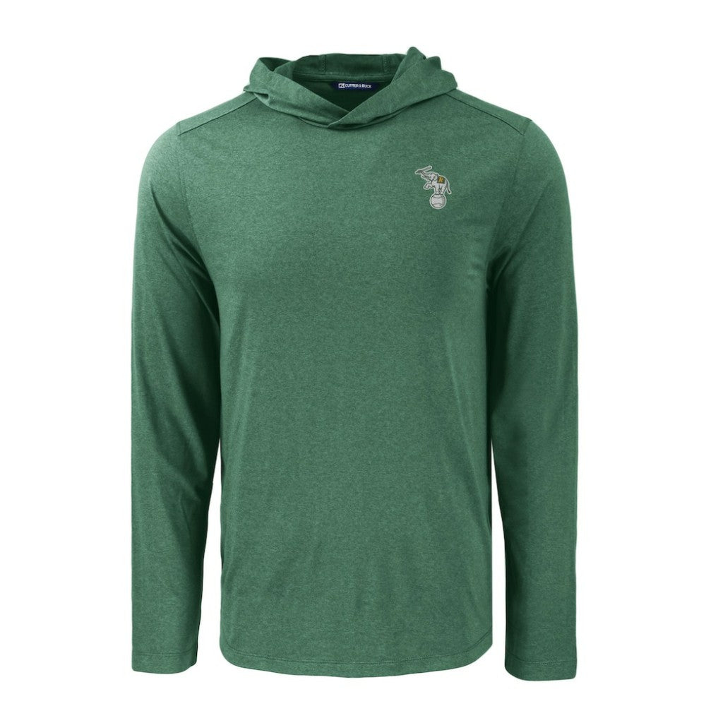 Athletics Cutter & Buck Coastline Epic Comfort Recycled Eco Hoodie Long Sleeve T-Shirt - Green Hoodies