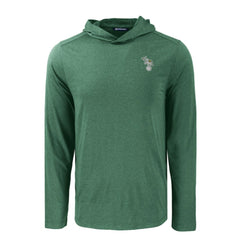 Athletics Cutter & Buck Coastline Epic Comfort Recycled Eco Hoodie Long Sleeve T-Shirt - Green Hoodies