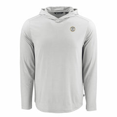 Milwaukee Brewers Cutter & Buck Coastline Epic Comfort Recycled Eco Hoodie Long Sleeve T-Shirt - Gray Hoodies