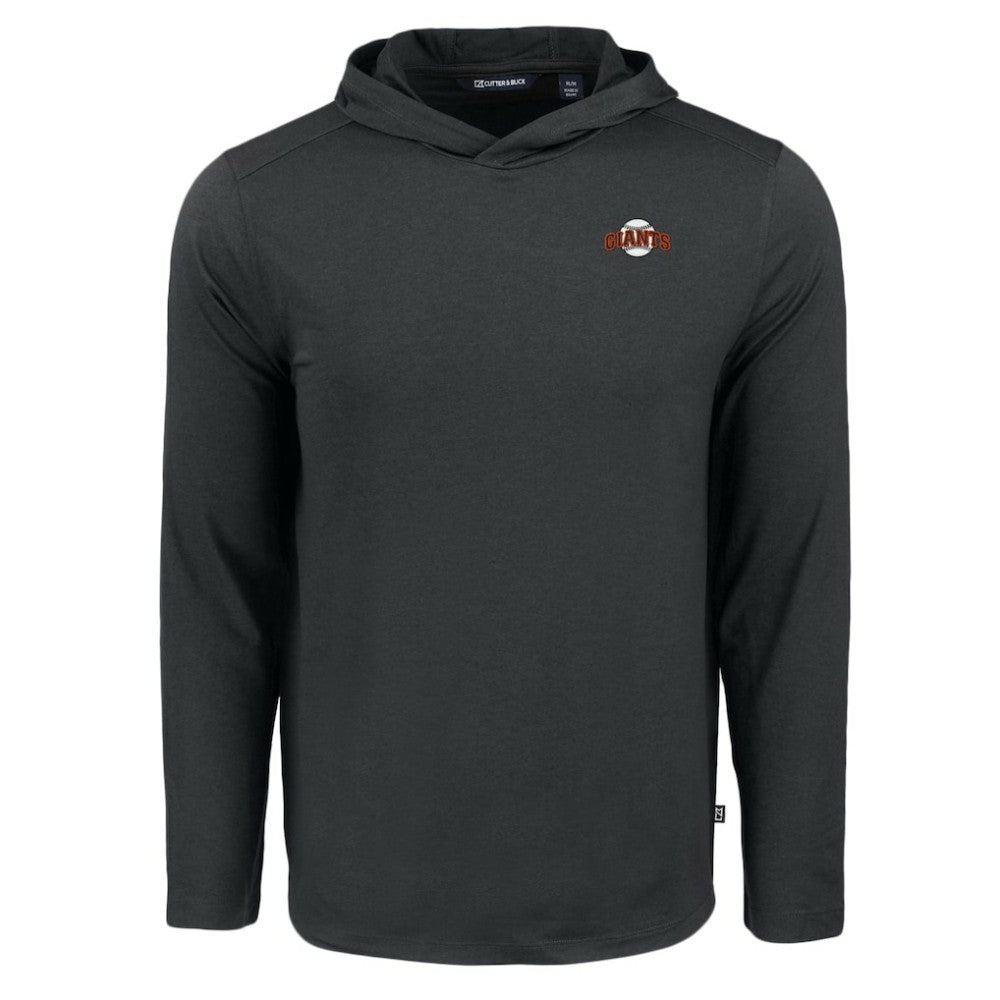 San Francisco Giants Cutter & Buck Coastline Epic Comfort Recycled Eco Hoodie Long Sleeve T-Shirt - Black Hoodies