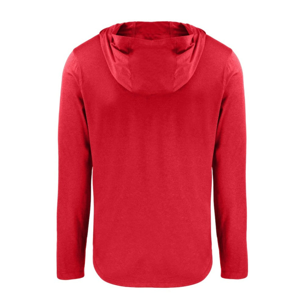 Texas Rangers Cutter & Buck Coastline Epic Comfort Recycled Eco Hoodie Long Sleeve T-Shirt - Red Hoodies