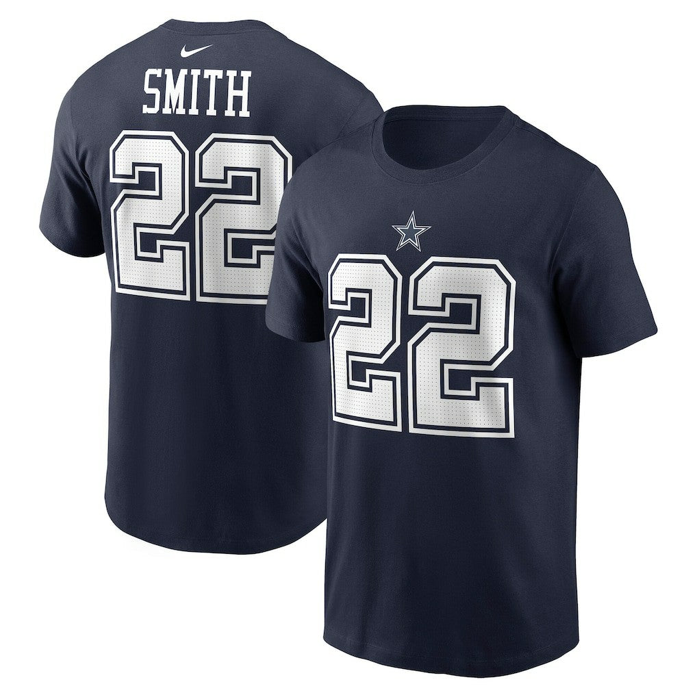Emmitt Smith Dallas Cowboys Retired Player Name & Number T-Shirt - Navy T-shirts