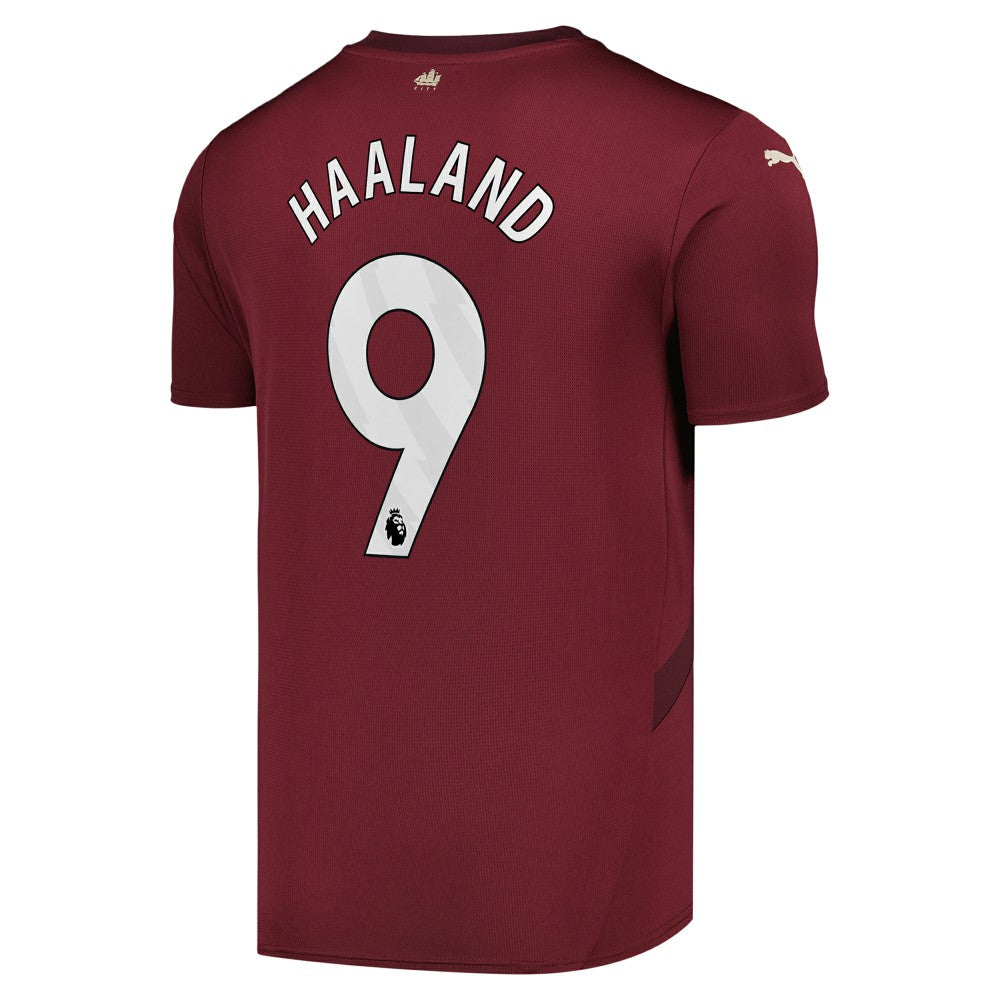 Erling Haaland Manchester City 2024/25 Third Replica Player Jersey Burgundy - Puma on sale