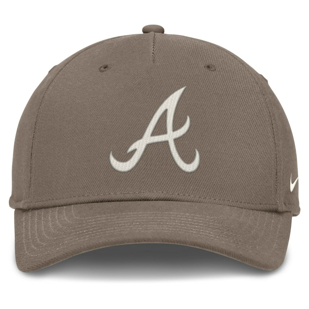 Atlanta Braves Nike Rise Performance Adjustable Hat - Brown Hats