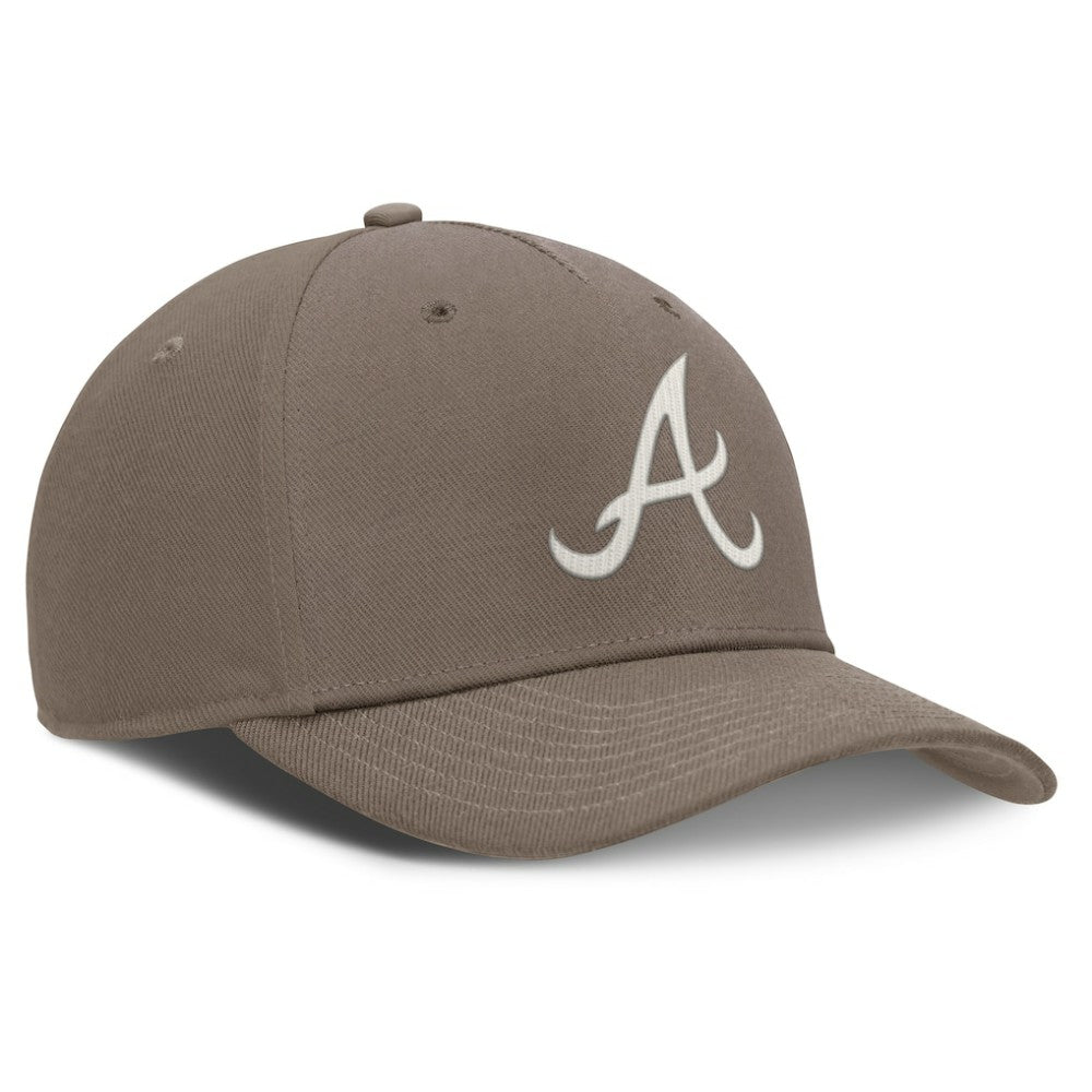 Atlanta Braves Nike Rise Performance Adjustable Hat - Brown Hats