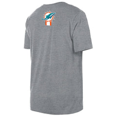Miami Dolphins New Era 3rd Down High Density Print T-Shirt - Gray T-shirts